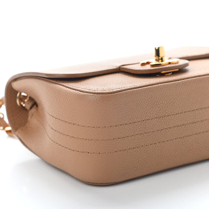 Chanel Grained Calfskin Mini Square Classic Pure Flap Brown 8 of 9