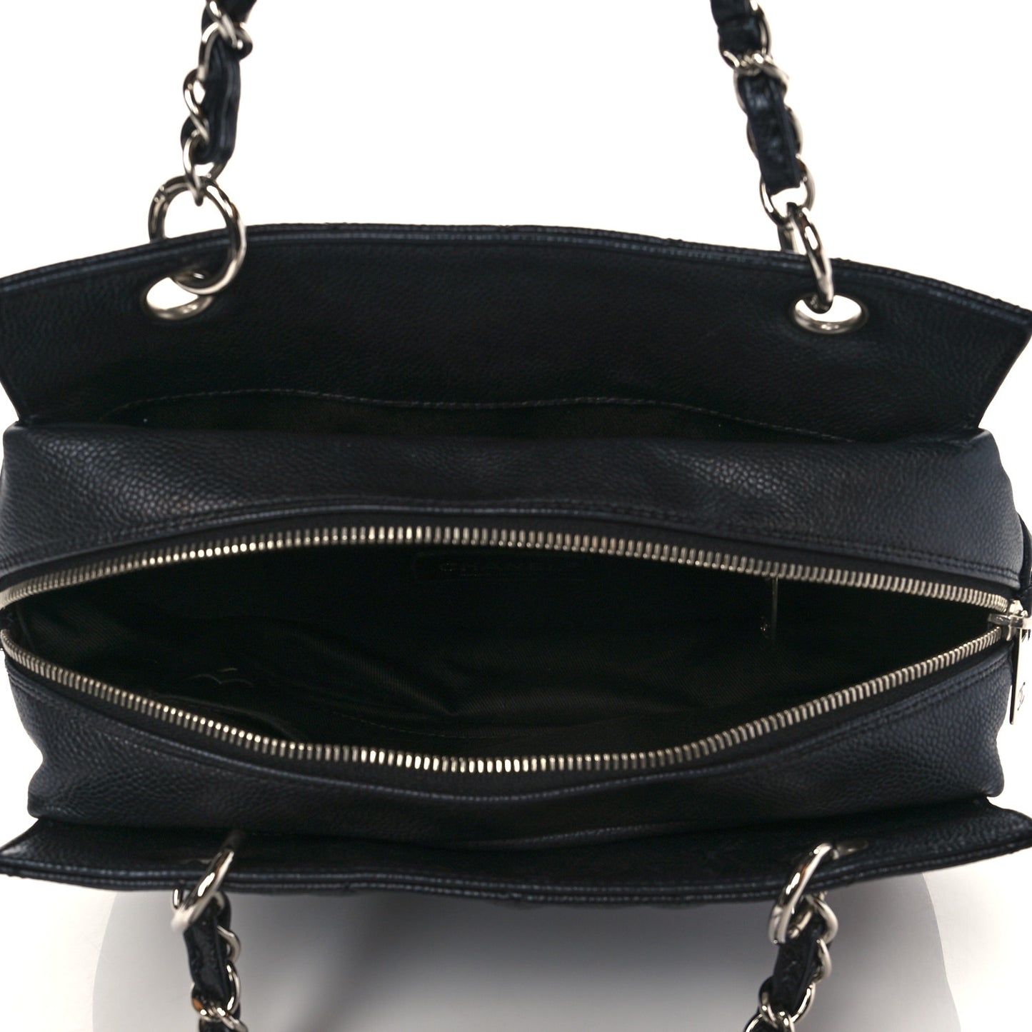 Caviar Quilted Petit Timeless Tote PTT Black