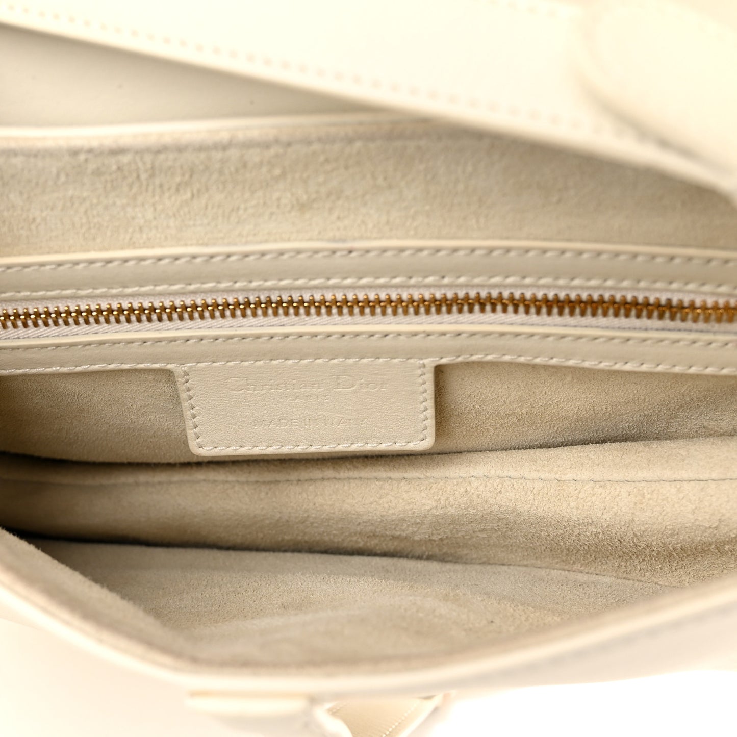 Ultra Matte Calfskin Saddle Bag Off White