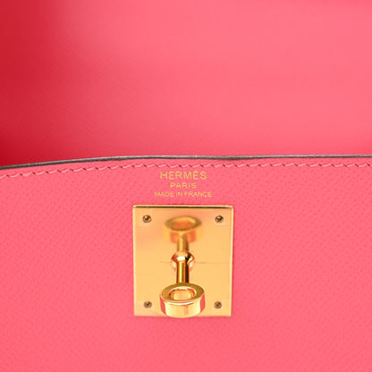 Hermes Epsom Kelly Sellier 28 Rose Azalee 6 of 11