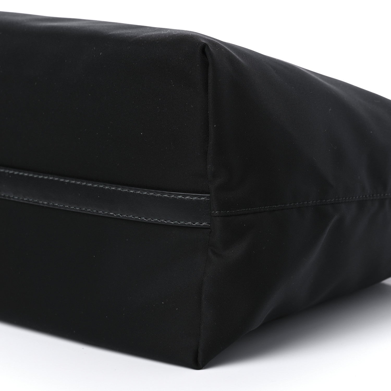 Prada Tessuto Nylon Soft Calf Shopping Tote Black 8 of 8