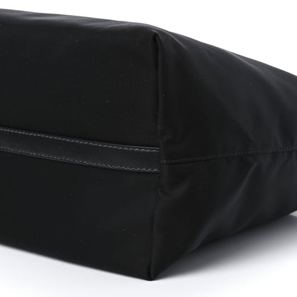 Prada Tessuto Nylon Soft Calf Shopping Tote Black 8 of 8