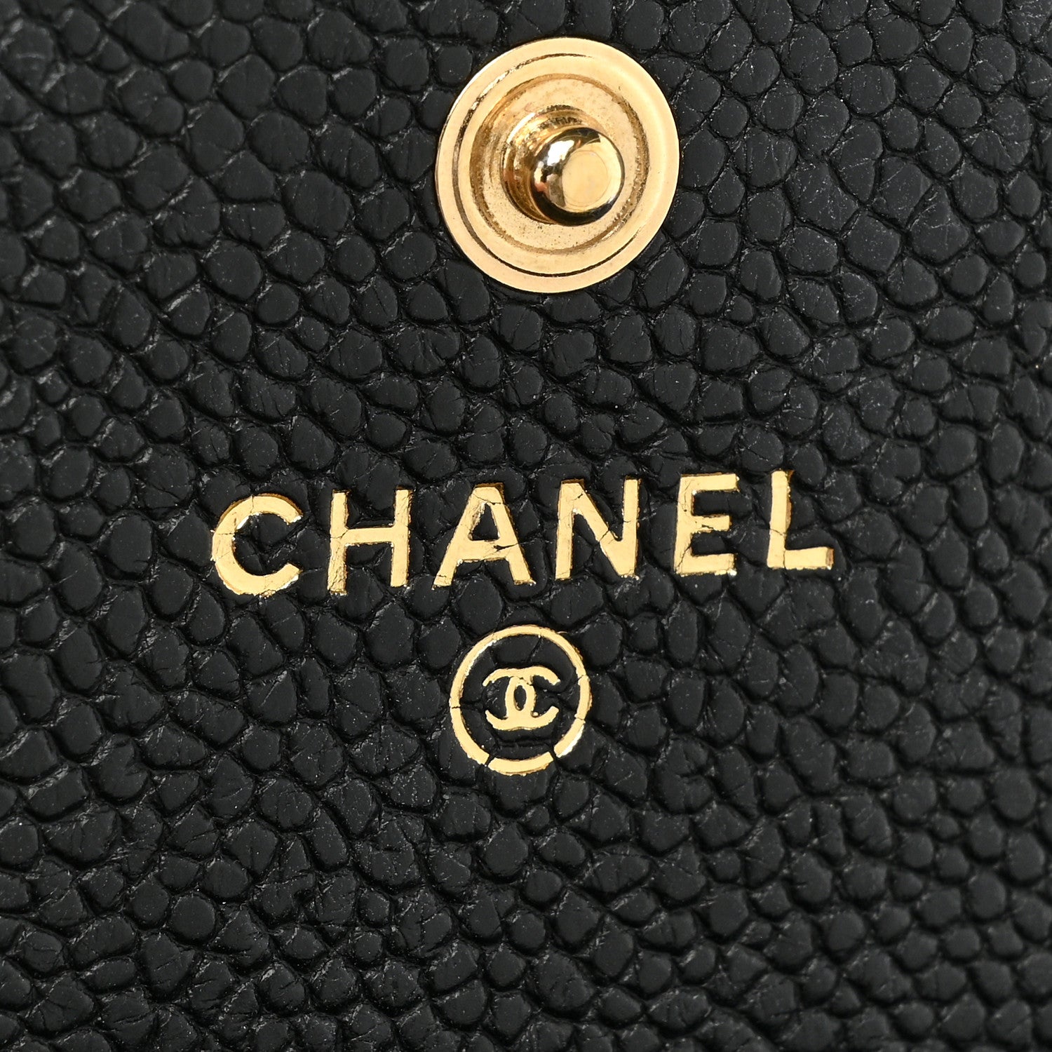 Chanel Caviar Quilted Large Boy Gusset Flap Wallet Black 10 of 15