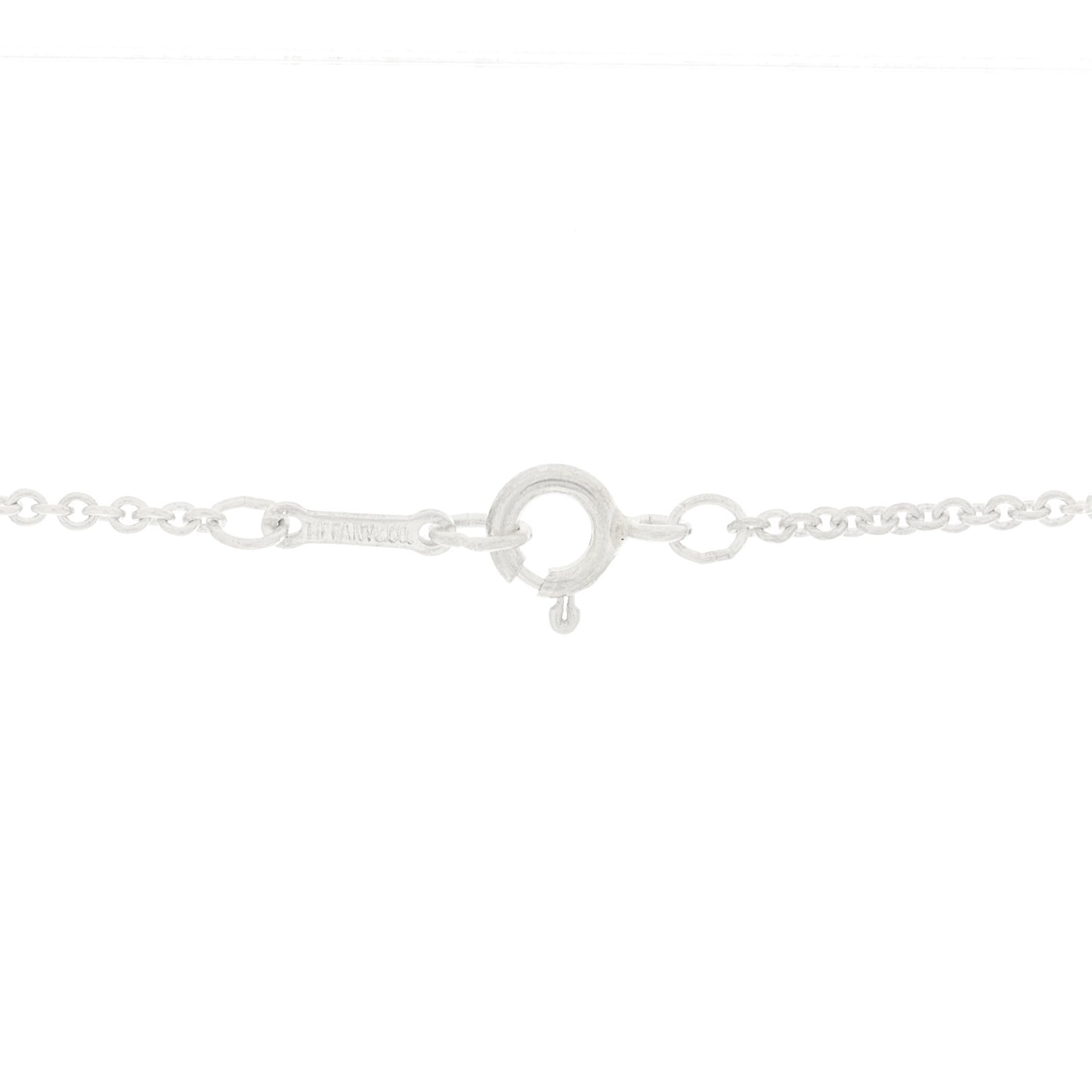 Sterling Silver 22mm Elsa Peretti Open Heart Pendant Necklace