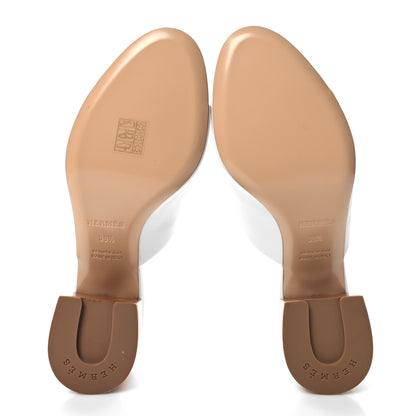 Hermes Calfskin Camilla Mules 39.5 White 5 of 9