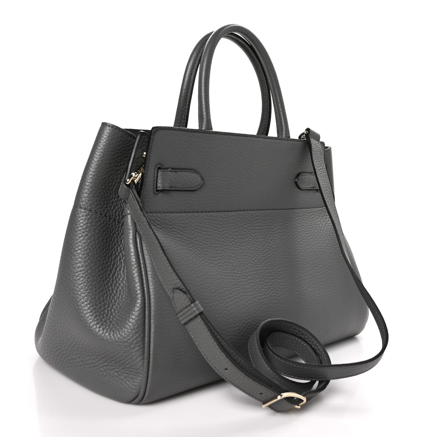 Mulberry Heavy Grain Belted Bayswater Tote Charcoal 3 of 11