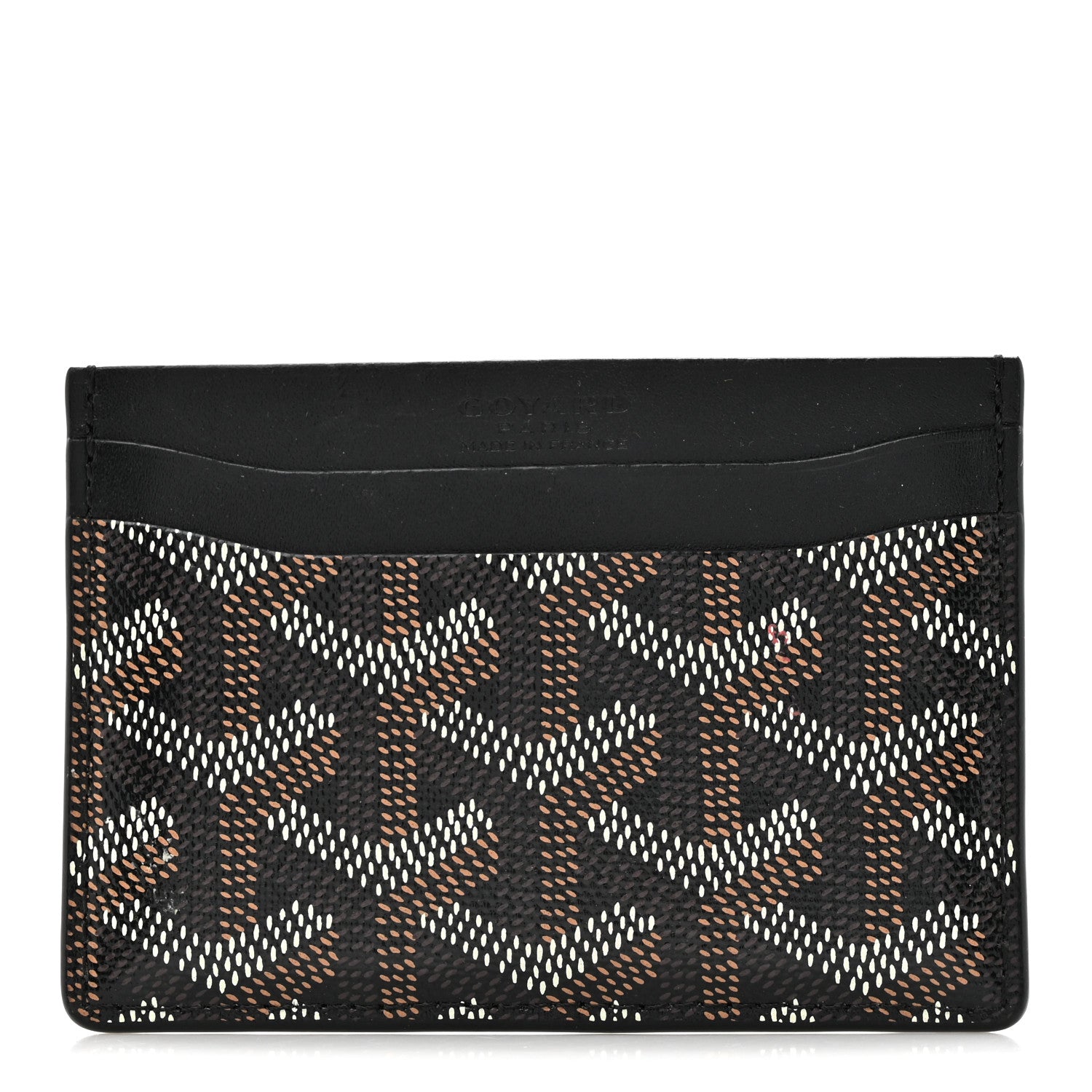 Goyard Goyardine Saint Sulpice Card Holder Black 1 of 8