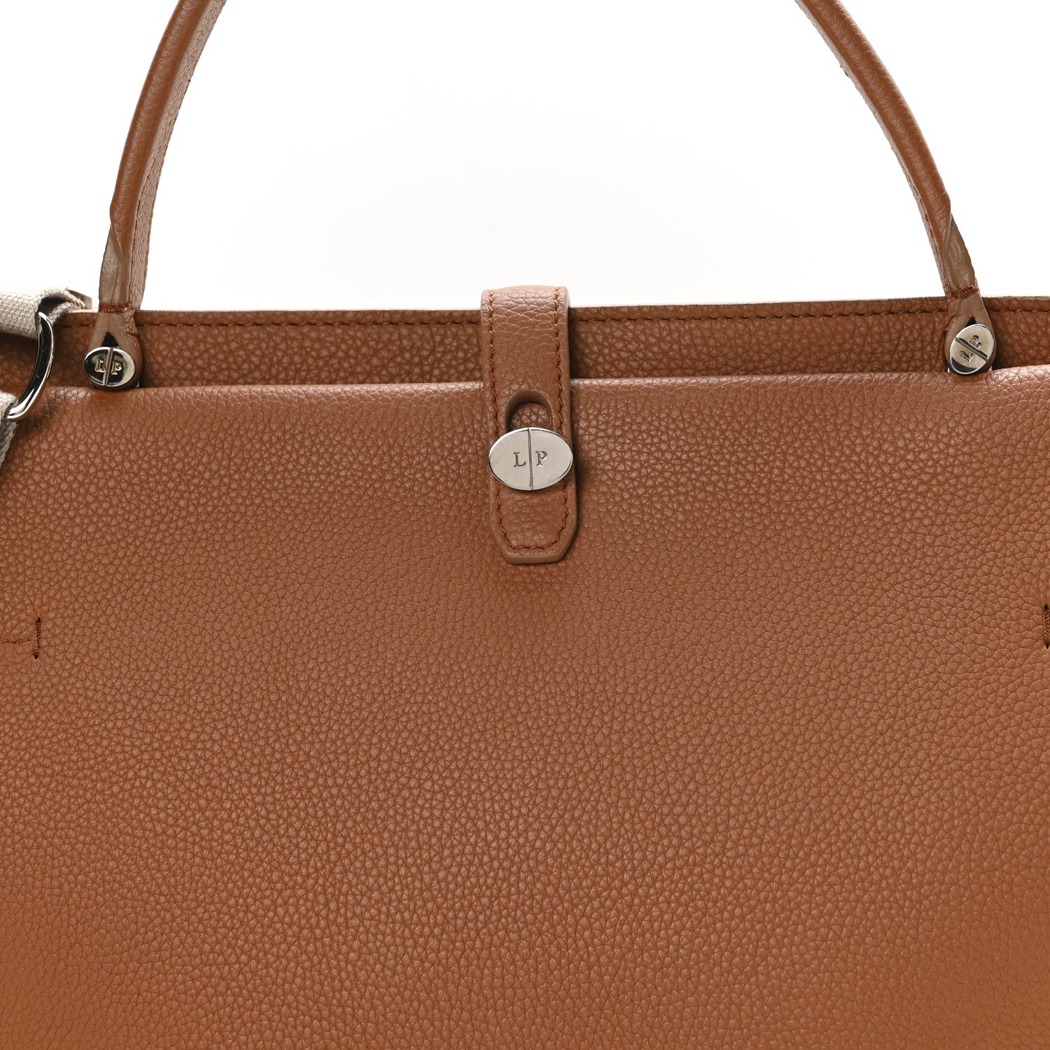 Loro Piana Grained Calfskin Cluisee Large Shoulder Bag 8 of 11
