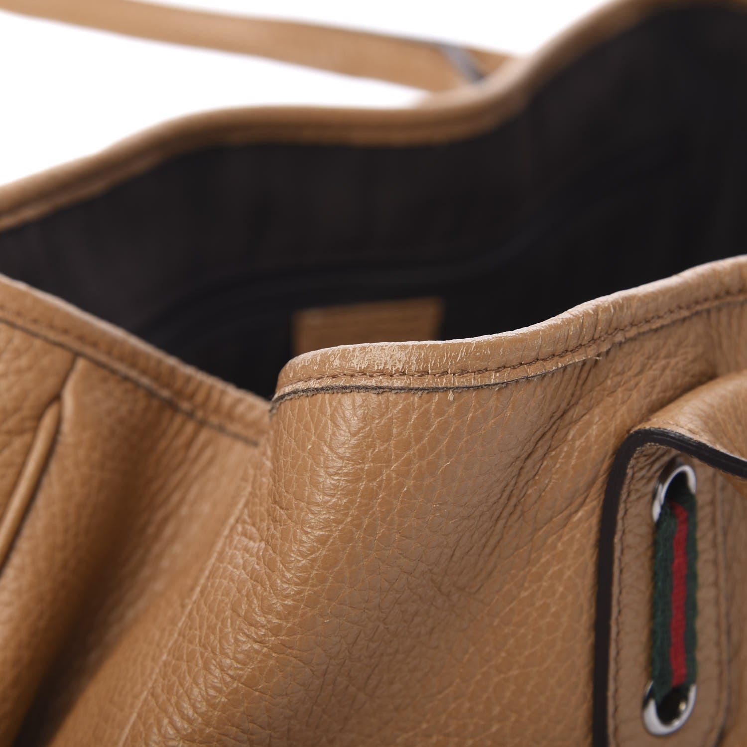 Gucci Calfskin Medium Princy Tote Brown 14 of 16