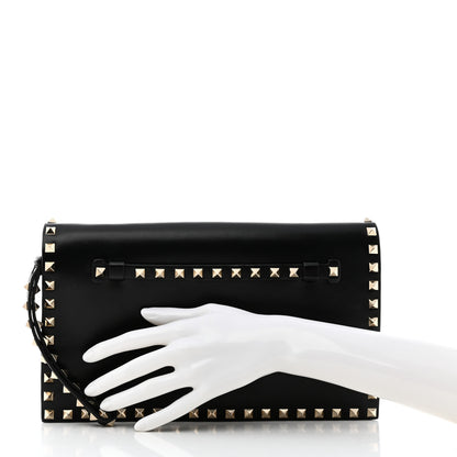 Valentino Garavani Nappa Rockstud Wristlet Clutch Black 2 of 7
