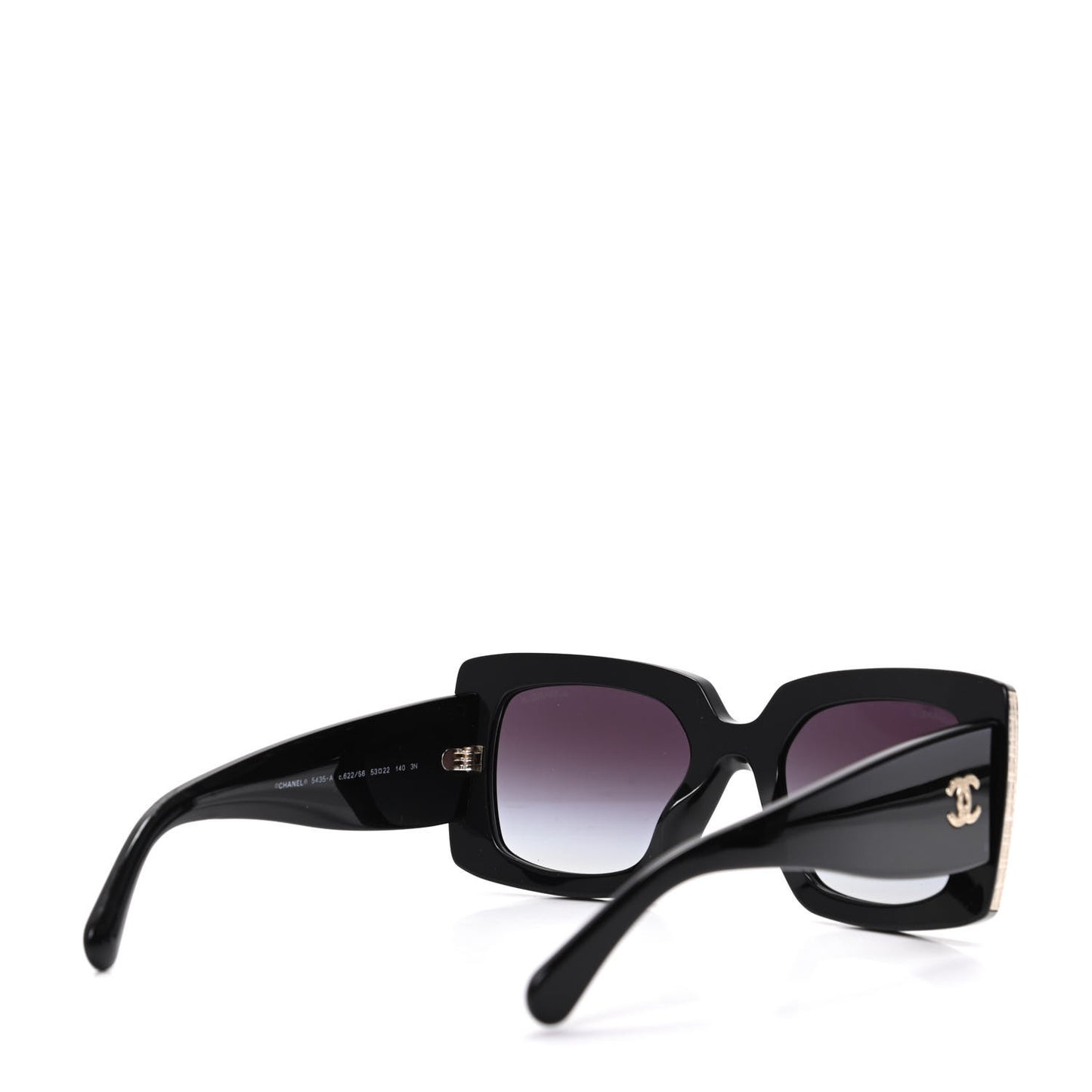 Acetate Rectangle Sunglasses 5435 Black