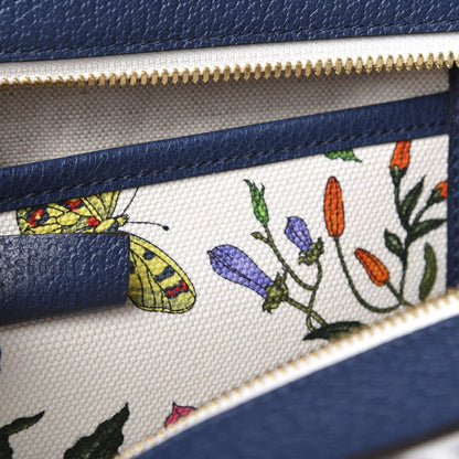Gucci Canvas Large Flora Tote Navy Multicolor 8 of 9