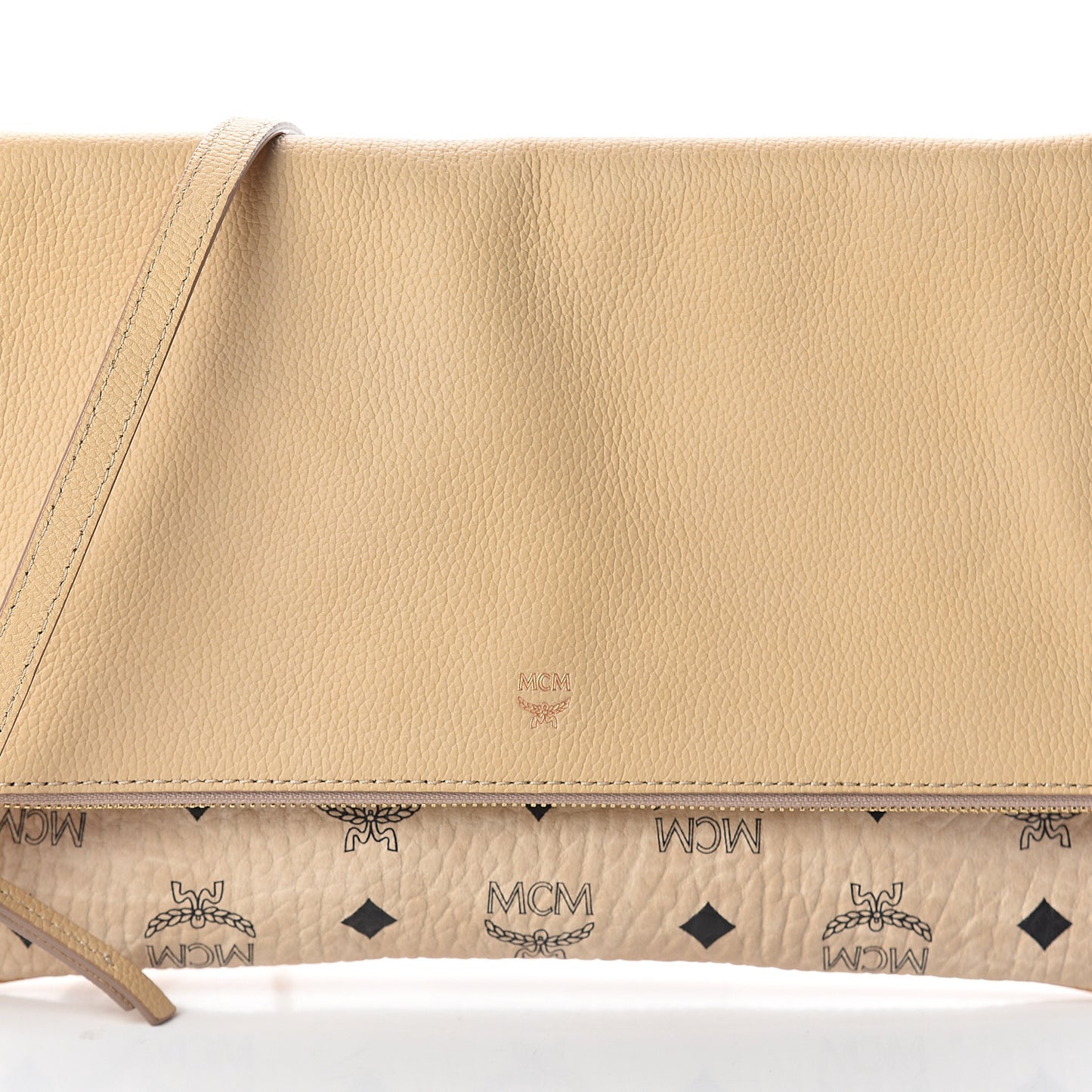 Visetos Corina Foldover Crossbody Bag Latte Beige