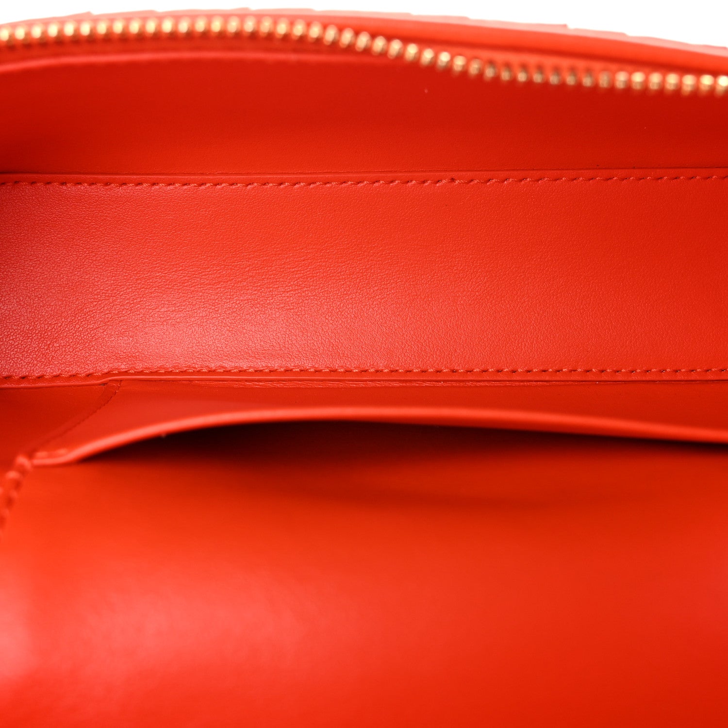 Bottega Veneta Calfskin Intrecciato Bang Bang Vanity Case Orange 4 of 9