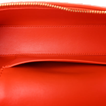 Bottega Veneta Calfskin Intrecciato Bang Bang Vanity Case Orange 4 of 9