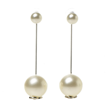 Chanel Pearl CC Drop Earrings Gold 1 of 4