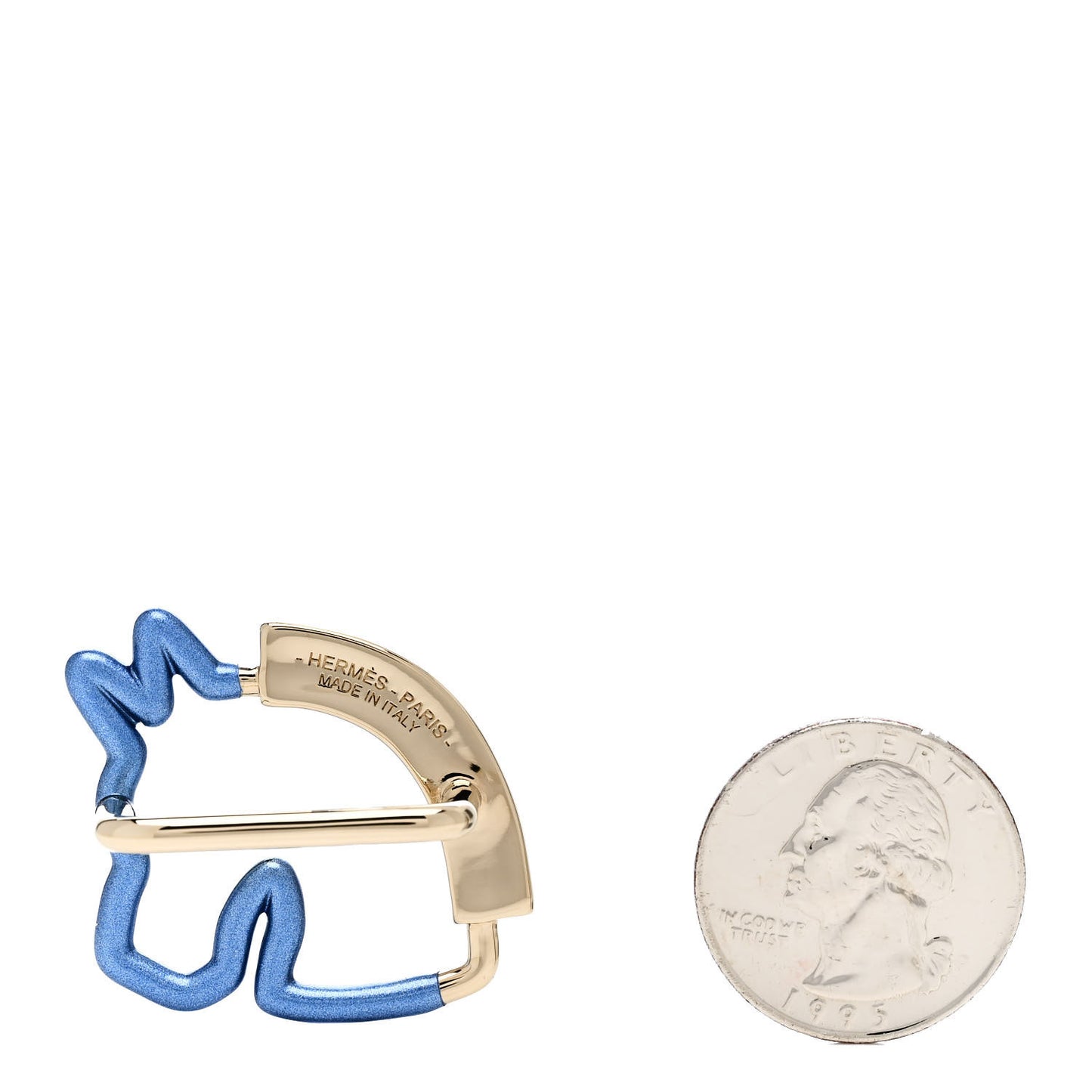 Permabrass Lacquered Cheval Neon Scarf Ring