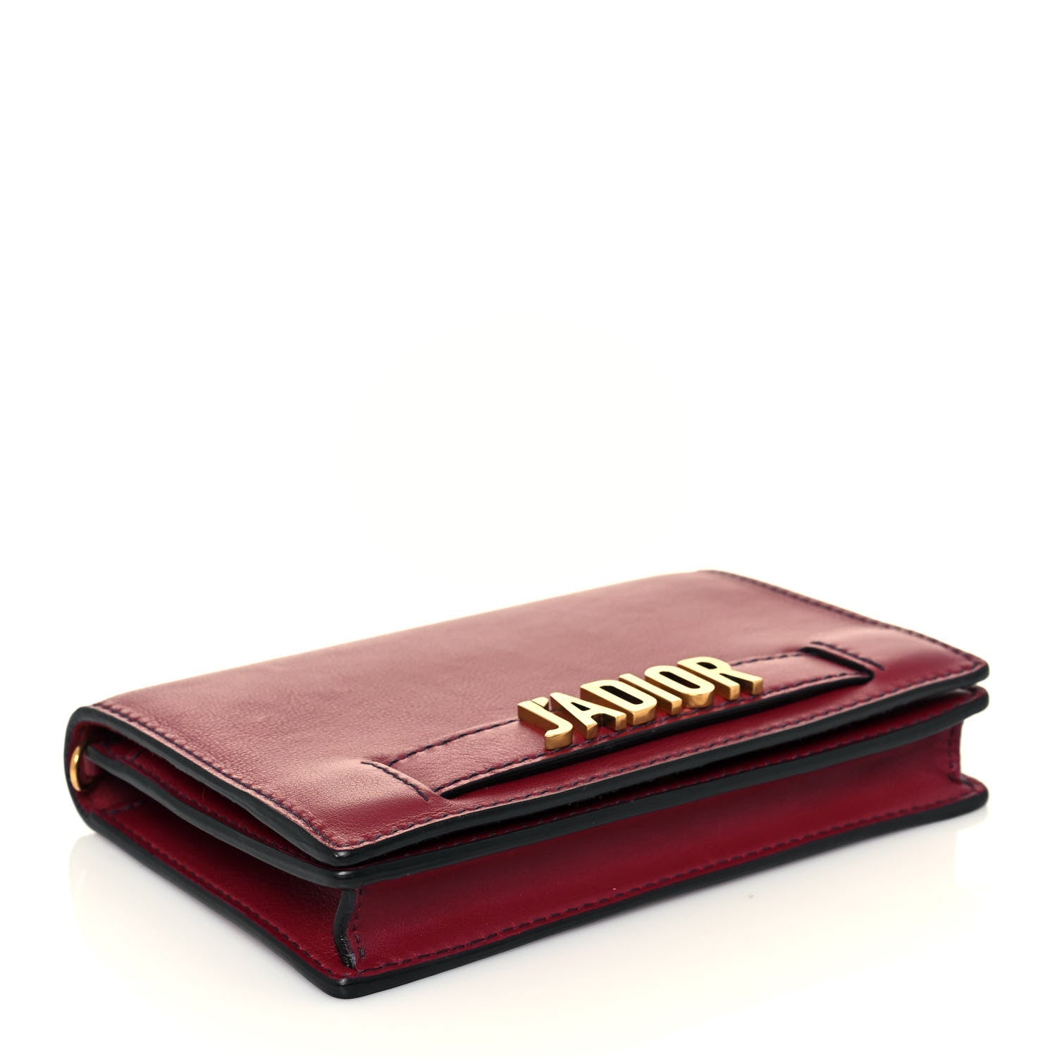Christian Dior Calfskin J'Adior Wallet on Chain Pouch Red 4 of 14