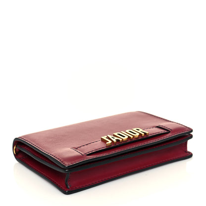 Christian Dior Calfskin J'Adior Wallet on Chain Pouch Red 4 of 14