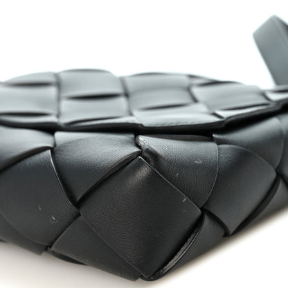 Bottega Veneta Grained Calfskin Intreccio Small Diago Crossbody Bag Black 9 of 9
