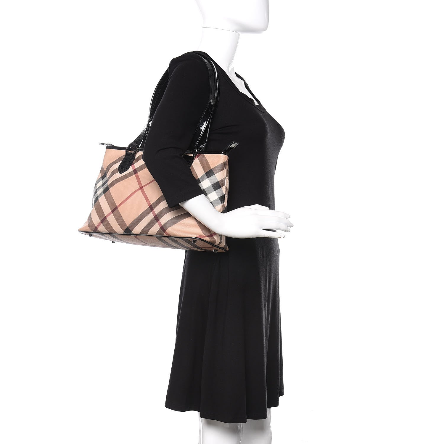 Burberry Supernova Check Regent Tote Black 2 of 11
