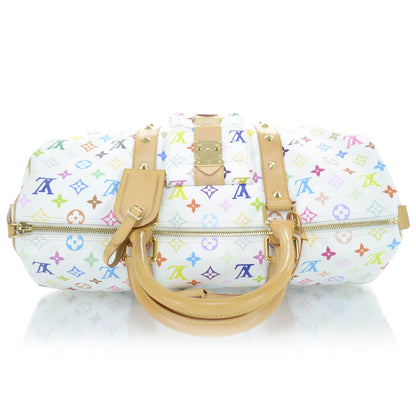 Louis Vuitton Monogram Multicolor Keepall 45 White 4 of 14