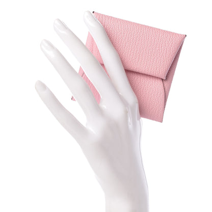 Hermes Chevre Mysore Bastia Coin Purse Rose Sakura 2 of 7