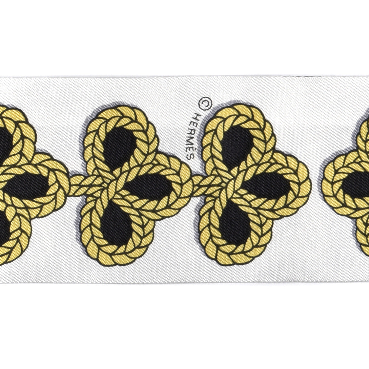 Silk Galons Et Brandebourg Twilly Black Gold White
