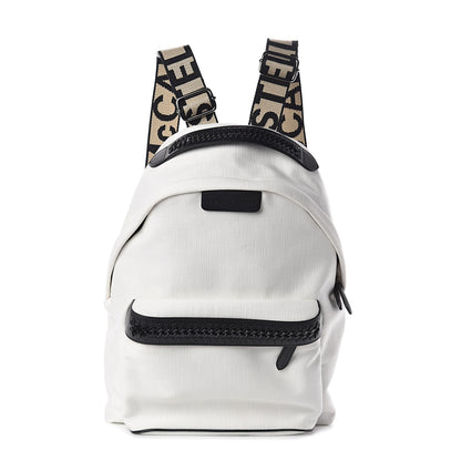 Stella McCartney Eco Denim Logo Backpack White 1 of 9
