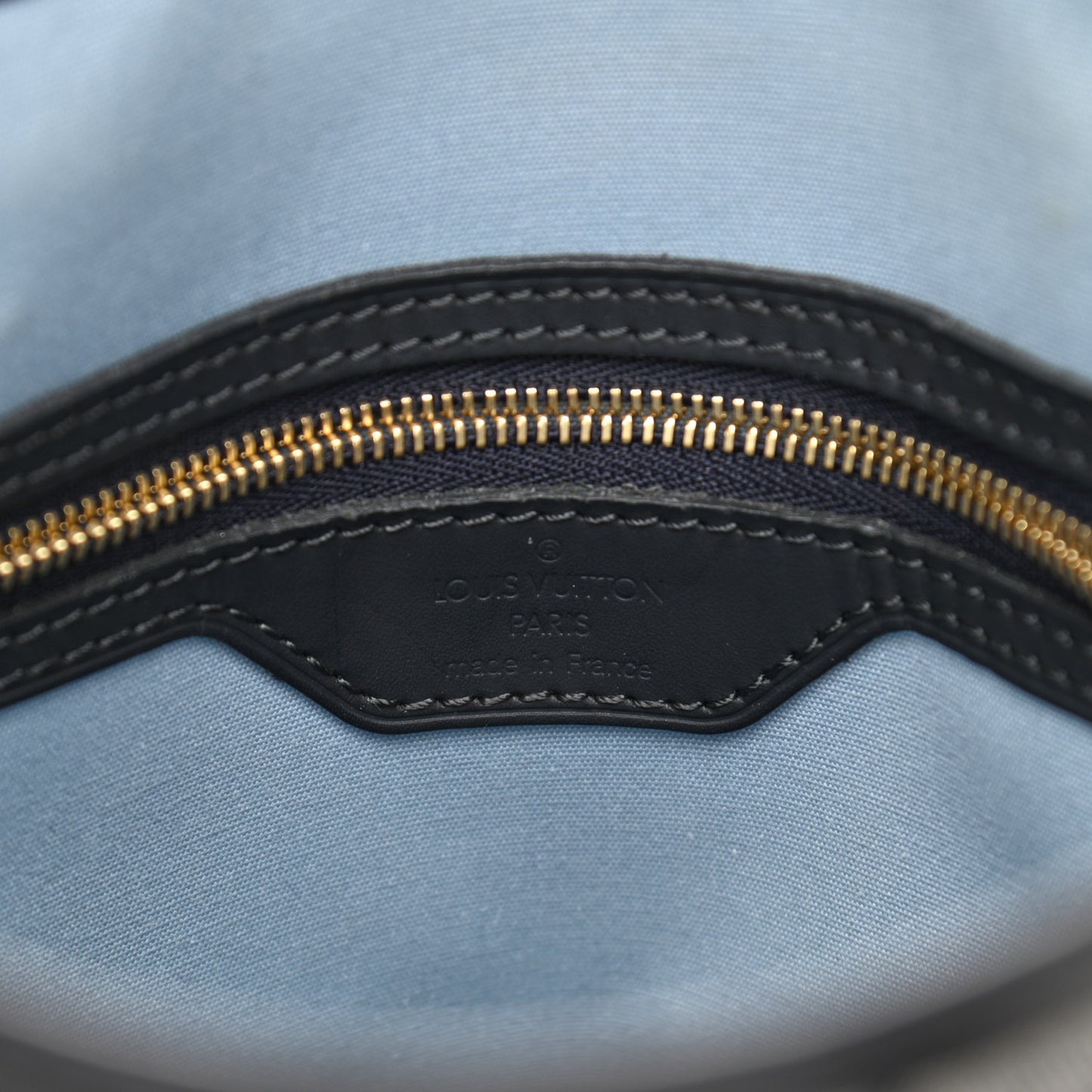 Mini Lin Monogram Bucket Bag Blue