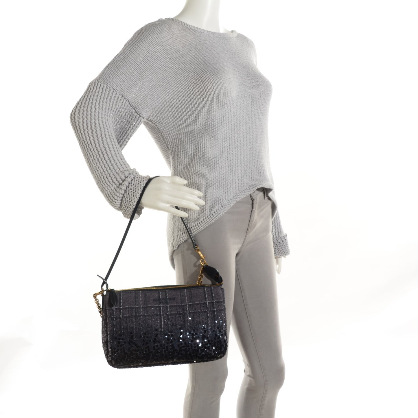Sequin Reverie Pochette Accessories MM Blue