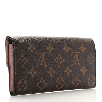 Louis Vuitton Monogram Emilie Wallet Rose Ballerine 3 of 9
