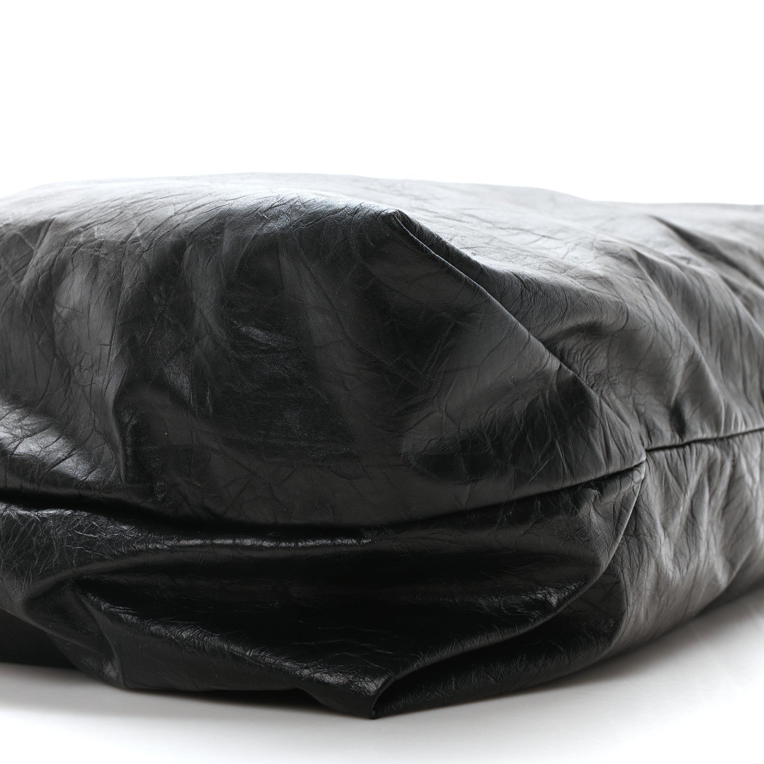 Balenciaga Crushed Calfskin Medium Crush Tote Bag Black 9 of 10