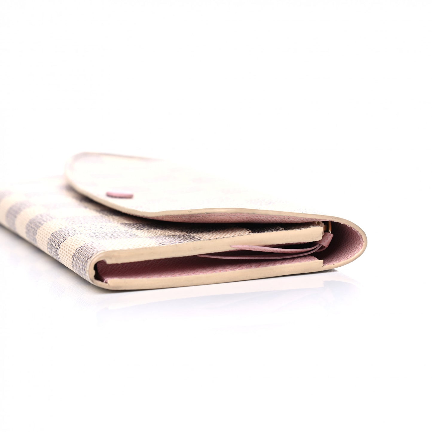 Damier Azur Emilie Wallet Rose Ballerine