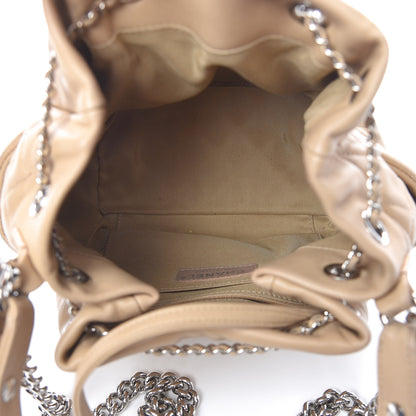 Chanel Lambskin Quilted Small CC Chain Bucket Bag Beige 5 of 14