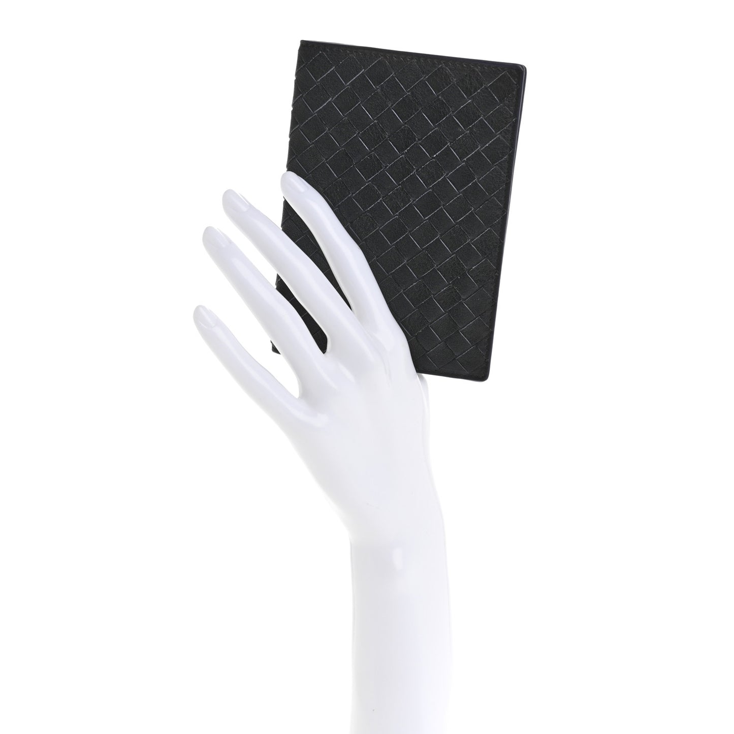 Nappa Intrecciato Passport Case Navy Blue