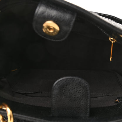 Chanel Caviar Quilted Petit Shopping Tote PST Black 5 of 9