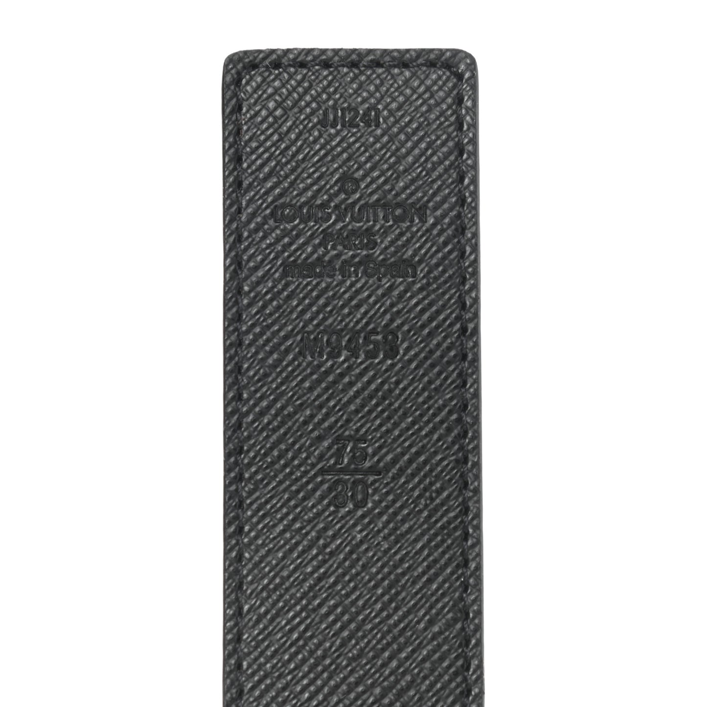 Calfskin Monogram 30mm LV Initiales Reversible Belt 75 30 Black