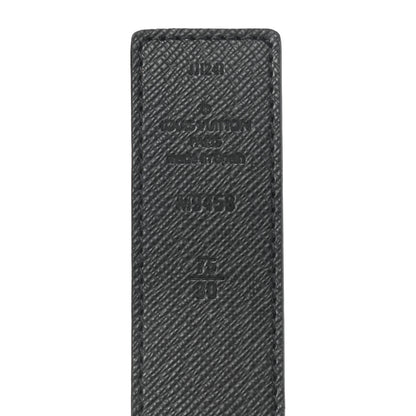 Louis Vuitton Calfskin Monogram 30mm LV Initiales Reversible Belt 75 30 Black 3 of 9