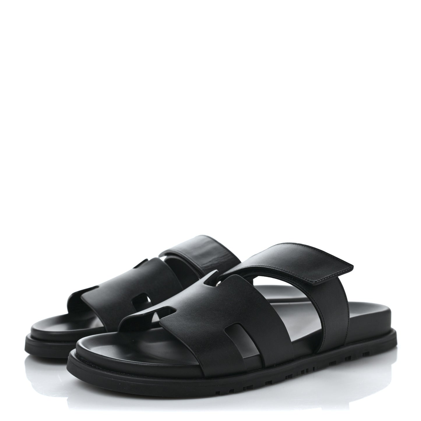 Calfskin Mens Chypre Sandals 42.5 Black