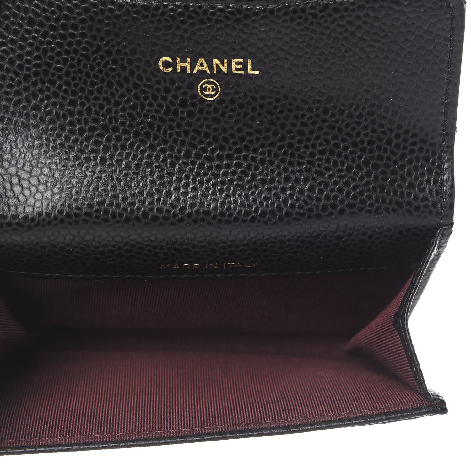Chanel Caviar Quilted Flap Card Holder Wallet Black 5 of 8