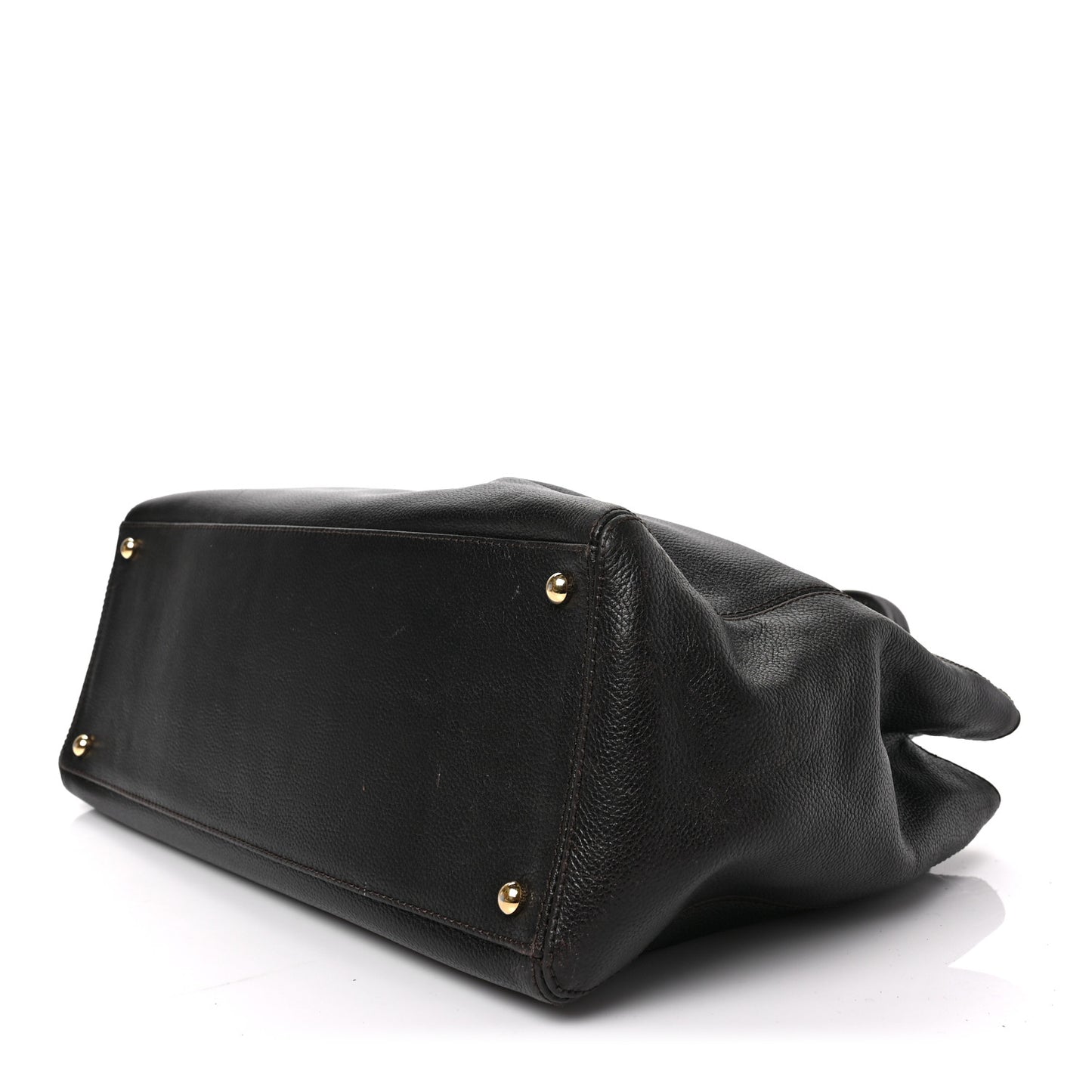 Calfskin Cerf Executive Shopper Tote Brown