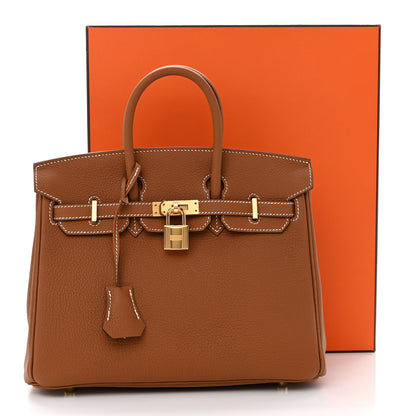 Hermes Togo Birkin 25 Gold 11 of 11