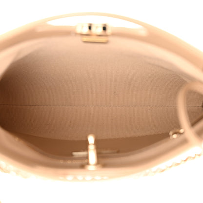 Chanel Shiny Crumpled Calfskin Quilted Mini 31 Shopping Bag Dark Beige 5 of 12
