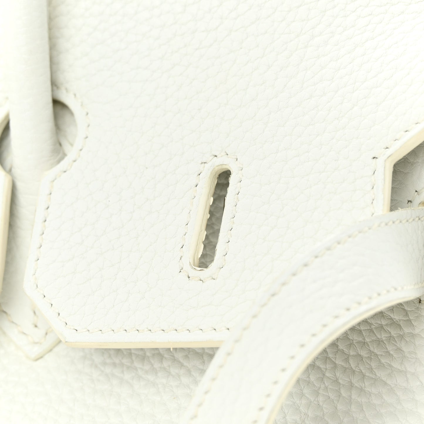 Taurillon Clemence Birkin 35 White
