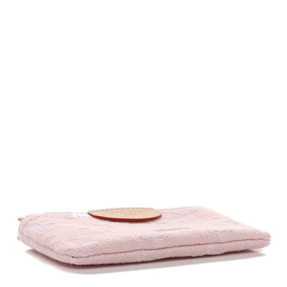 Louis Vuitton Monogram Denim Key Pouch Washed Pink 4 of 8