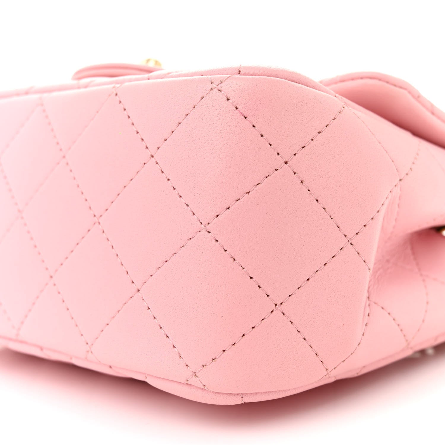 Chanel Lambskin Quilted Mini Square Flap Light Pink 10 of 11