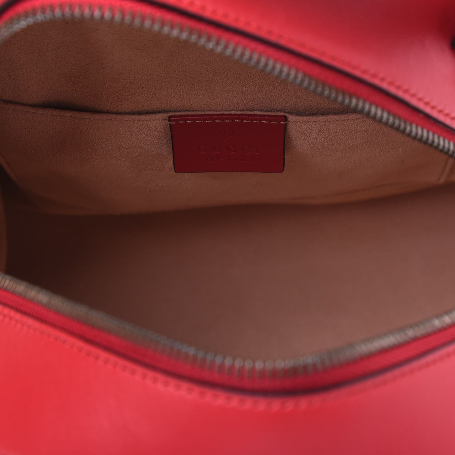 Gucci Calfskin Matelasse GG Marmont Dome Backpack Hibiscus Red 4 of 14