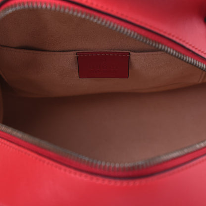Gucci Calfskin Matelasse GG Marmont Dome Backpack Hibiscus Red 4 of 14