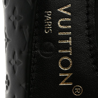 Louis Vuitton Nappa Monogram Embossed Ballet Flats 38 Black 9 of 9